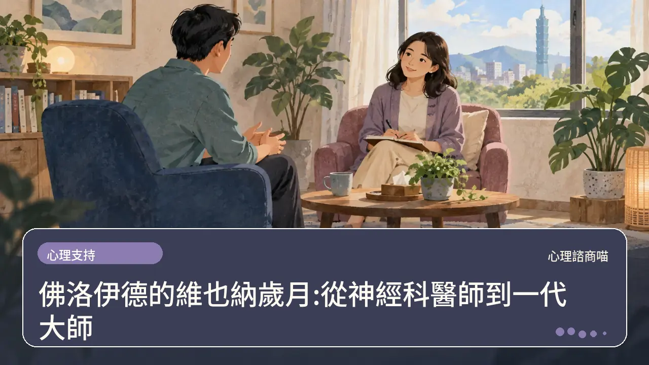 佛洛伊德的維也納歲月:從神經科醫師到一代大師主題插畫