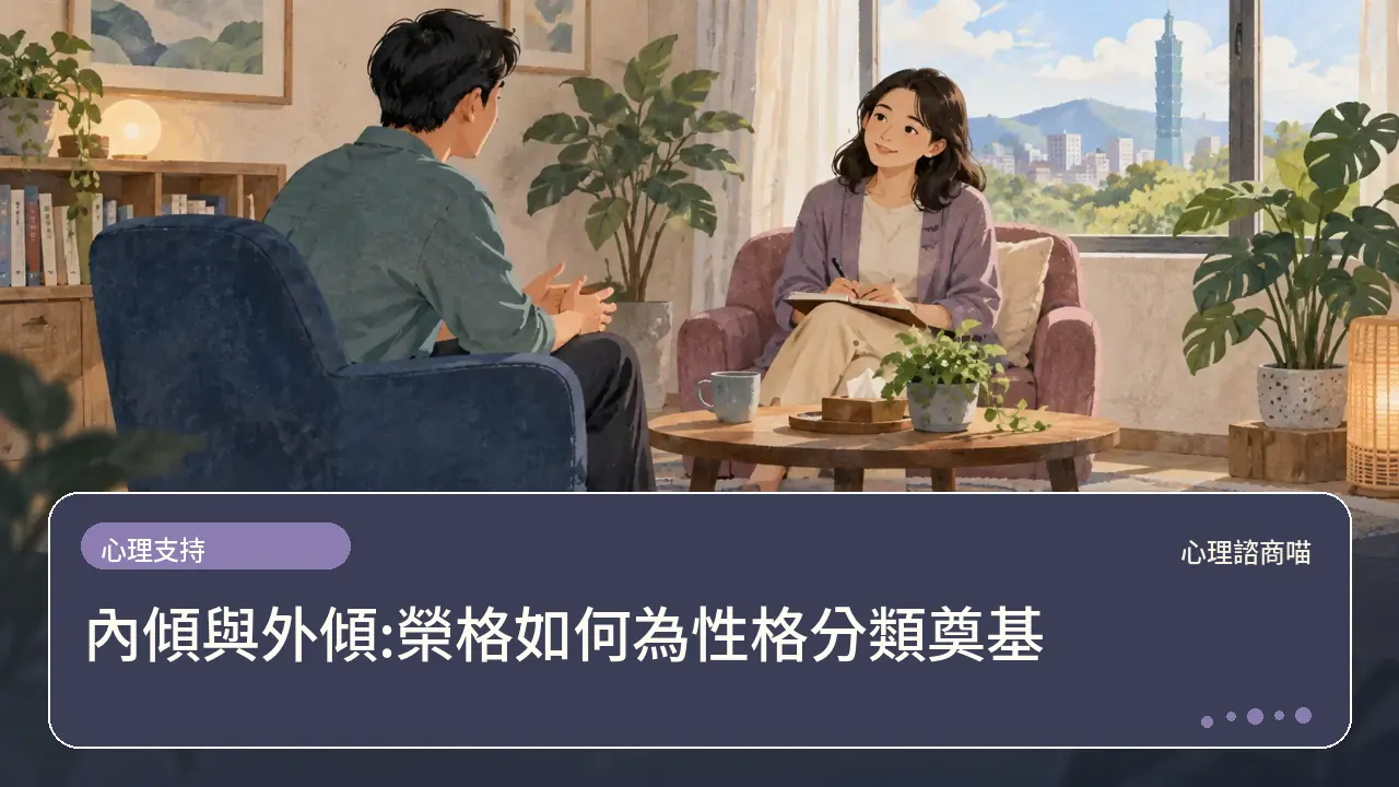 內傾與外傾:榮格如何為性格分類奠基主題插畫