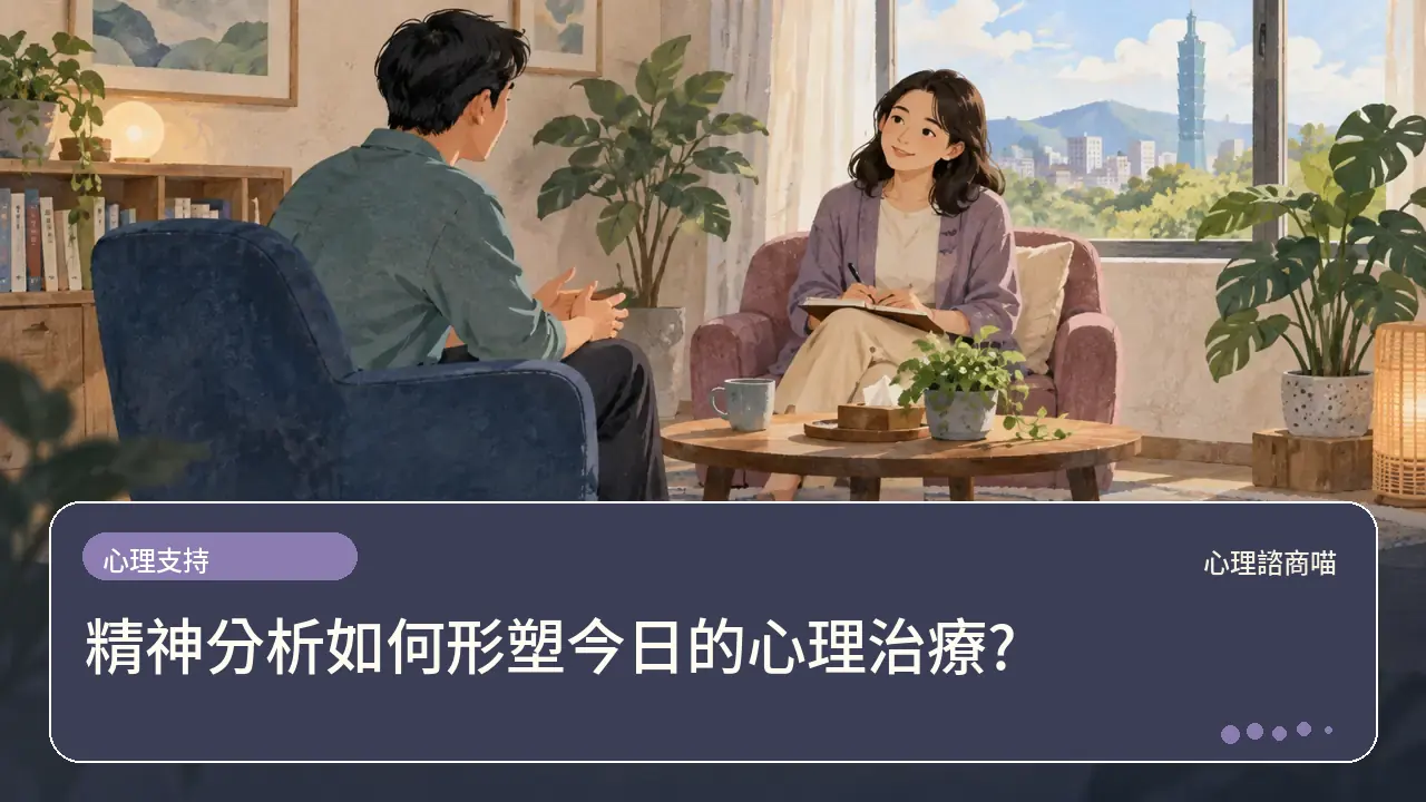 精神分析如何形塑今日的心理治療?主題插畫